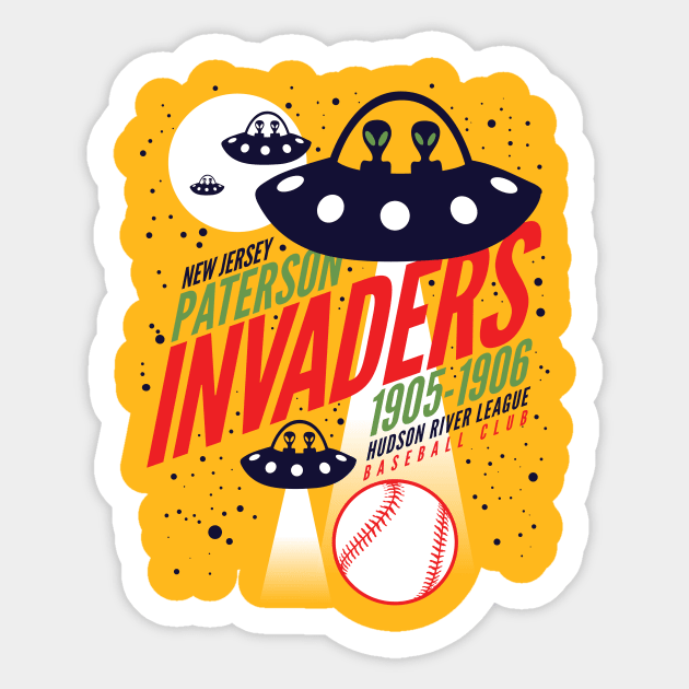 Paterson Invaders Sticker by MindsparkCreative